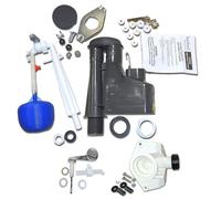 Twyford Toilet Cistern Kit, Single Flush Syphon, Ball, Flush Handle, Inlet Valve,Donut, Lever, Nocturne Accelerator Kit