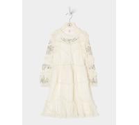 Twyla Long sleeve Mesh Dress Cream GWD by GEORGE W. DAVIES Cream 5-6 Years