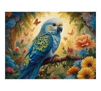 TWYYDP 1000 Piece Jigsaw Puzzle for Adults Budgie Animal Puzzle DIY Home Wall Decor Wooden Puzzles