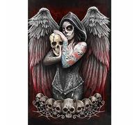 TWYYDP Jigsaw Puzzles for Adults 1000 Pieces,Skull Angel Wooden Puzzle,Challenge Yourself