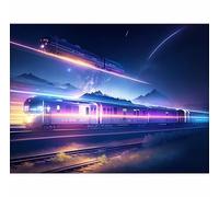 TWYYDP Jigsaw Puzzles for Adults 1000 Pieces,Sky Train Wooden Puzzle,Challenge Yourself