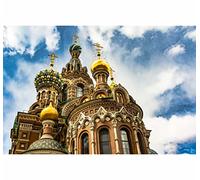 TWYYDP Wooden Puzzle 1500 Pieces Adult,St. Petersburg Architectural Landscape Puzzle,Games for Older Adults