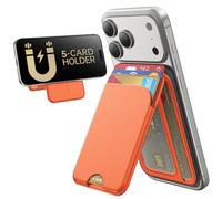 TWZKG for MagSafe Wallet, 3 Card Holder with AirTag,Orange