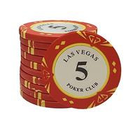 TX GIRL 10pcs/lot Clay Poker Chips Las Vegas Casino Poker Chips Texas Hold'em Chip Dollar Coins (Color : 5)