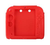 TX GITL Protective Cover Case For Nintendo 2DS Game Player Handheld Shell Soft Silicone Skin Anti-Slip Shockproof Accessories (Color : Red)
