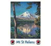TX260 Vintage 1920's Mt. St. Mount Saint Helens Travel Poster Re-Print - A4 (297 x 210mm) 11.7" x 8.3"