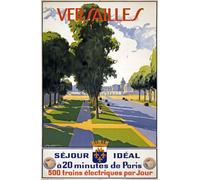TX302 Vintage 1940's Versailles France French Travel Poster Re-Print - A1 (841 x 610mm) 33" x 24"