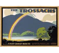 TX53 Vintage 1920's The Trossachs Scotland LNER East Coast Route Railway Travel Poster Re-Print - A4 (297 x 210mm) 11.7" x 8.3"