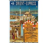 TX96 Vintage Orient Express French Railway Train Travel Poster Re-print - A4 (297 x 210mm) 11.7" x 8.3"