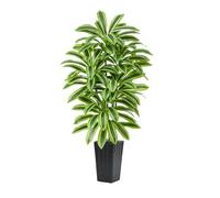 TXABL 5FT Artificial Dracaena Plant, Large Artificial Plants with Black Tall Planter, 150cm Tall Fake Yucca Tree with Lifelike Leaves, Faux Tree for Indoor Outdoor Home Office Bedroom Modern Decor