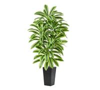 TXABL 6FT Artificial Dracaena Plant, Large Artificial Plants with Black Tall Planter, 180cm Tall Fake Yucca Tree with Lifelike Leaves, Faux Tree for Indoor Outdoor Home Office Bedroom Modern Decor