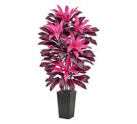 TXABL Artificial Dracaena Tree 6FT, Fake Plants with Tall Black Planter | Fake Floor Yucca Trees in Pot, Large Artificial Plants for Indoor Outdoor Home Living Room Office Balcony Modern Decor