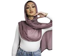 Txameru Women's Cotton Hijab - Viscose Fashion Scarf, Mauve