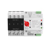 TXATS-125 4P 3 Phase Din Rail ATS Dual Power Automatic Transfer Switch Electrical Selector Switches Uninterrupted Power 63A 100A 125A 1Pcs(63A)