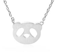 TXCLTS 925 Sterling Silver Panda Necklace For Women And Girls, Tiny Panda Necklace Panda Face Charm, Panda Jewelry, Red Panda Necklace For Girls, Panda Locket, Panda Coin Pendant