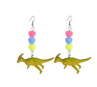 TXCLTS Earrings Bow Red Rose Dangle Earrings For Women Fashion Banquet Earrings Bow Earrings Charm Simulated Women Clip On Earrings Good Earring Set