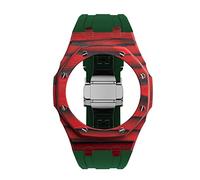 TXCLTS For GA2100 Carbon Fiber Mod Kit Metal Luxury Wristband Modified Watch Strap Case+Rubber Strap GA2110 GAB2100