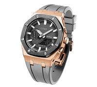 TXCLTS For GA2100 GA2110 Mod Kits, Metal Watch Band Strap Bezel, Watch Modding Replacement Accessories Set Rose Gold Black Case