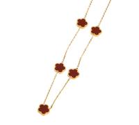 TXCLTS Four Leaf Necklace For Women Girls, Cute Colorful Pendant - 4 Leaf Necklace, Alhambra Necklace, Lucky Necklace For Birthday Valentine Graduation Gifts