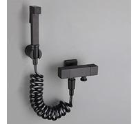 TXCLTS Handheld Bidet Sprayer Kit Multi-Function Booster Sprayer Bidet Tap Sprayer Wall Mounted Cold Water Tap Toilet Bidet Douche Spray for Bathroom, Chrome Plated, B