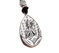 TXCLTS jewelry 999 Sterling Buddha Necklace Bodhisattva Amulet Pendant Peaceful Health Fashion Jewellery Jewelry for girls