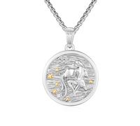 TXCLTS jewelry Sterling Silver 12 Constellation Coin Pendant s Horoscope Astrology Embossed Jewelry Birthday Gift for Women Men Jewelry for girls