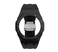 TXCLTS Luxury For GA2100 Carbon Fiber Mod Kit Metal Wristband Modified Watch Strap Case+Rubber Strap