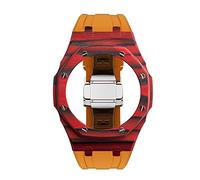 TXCLTS NEW Carbon Fiber Mod Kit Case Strap，For GA2100 GA-2100 Carbon Case Bezel Rubber Band Strap Luxury Modification Kit