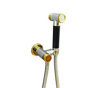 TXCLTS Sprayer Kit for Toilet Bidet Faucet Bathroom Bidet Shower Cold and Hot Bidet Tap Sprayer Wall Mounted Bidet Sprayer Bathroom Shower Handheld Toilet-Gold-A