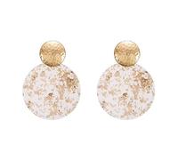 TXCLTS Vintage Elegant Women Round Marble Pattern Acrylic Stud Earrings Jewelry Cost-Effective