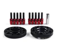 TXDBD Car Hub Centric Wheel Spacers For BMW F Series F10 F12 F13 F01 F02 F30 20mm 5x120mm 72.56mm M14x1.25 Tapered Bolts(RED)