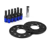 TXDBD Car Hubcentric Spacers Rim For A3 A4 A5 A6 A8 Vehicles 1997-2008 PCD 5x100/5x112 CB 57.1MM And BALL BOLTS M14*1.5(BLUE,5mm 5x100)