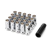 TXDBD Car Wheel Nuts Lug Bolts For Chevy For Camaro For Corrette For TrailBlazer For Impala For Equinox S10 M12x1.5 .25(Silver with RS,M12x1.5)