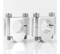 TXDBD Motorcycle Handlebar Riser For For CB300R 2019-2024 Heighten Extend Handle Bar Mount Clamp Adapter Handlebar Raiser Spacer(Silver,20mm)