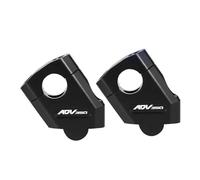 TXDBD Motorcycle Handlebar Riser For H&onda ADV350 Adv350 ADV 350 Handle Hand Bar Bars Rising Mount Clamps Heighten Extend Handlebar Raiser Spacer(BLACK)