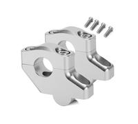 TXDBD Motorcycle Handlebar Risers For Suzuki Bandit GSF250 400 600 650 750 1200 1250 Handle Hand Bar Bars Rising Mount Clamp Raised Handlebar Raiser Spacer(Silver)
