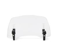 TXDBD Motorcycle Windshield Windscreen For Aprilia RSV1000R Front Wind Deflectors Shield Screen Windscreen Extension Spoiler Windshield Screen Protector(Transparent,Type 2)