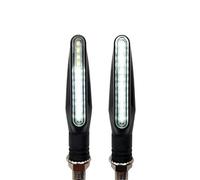 TXDBD Turning Indicators 2/4 Pcs Motorcycle Turn Signal Light Indicators Amber Blinker Flash Lamp For K&awasaki Z1000SX Z750 Z1000 Z650 Z900 Z800 Z250 Z300(WHITE,2 PCS)