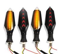 TXDBD Turning Indicators 4 Pieces For SUZUKI GSF 250 600 600S 650 650S 650N 1200 1250 Bandit 650S Turn Signal Light Indicators Amber Blinker Light(RED)