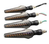 TXDBD Turning Indicators Motorcycle Turn Signal Light For K&awasaki For VERSYS 650 For VERSYS-X 300 KLE 300 ZRX 1200 KLR 650 Flowing Indicators Signal Lamp(2 Pairs)