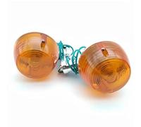 TXDBD Turning Indicators Motorcycle Turn Signal Lights For H&onda Jialing C50C C70 CD70 ST70 CT90 JH70 70cc Chrome Metal Case Turning Indicator Flasher Winker(Amber,Plastic)
