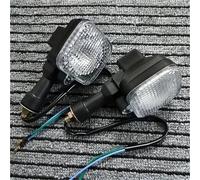 TXDBD Turning Indicators Motorcycle Turn Signal Lights Indicators For H&onda CG125 For CBT125 Motorbike Front Rear Blinker Lamp(2 PCS white)
