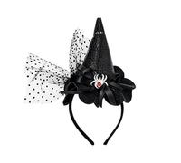 Txdzking Devil Horn Headband & Sequin Pitchfork Halloween Set - Red Black Demon Costume Accessories for Adult Unisex Fancy Dress, Masquerade & Carnival Parties