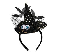 Txdzking Devil Horn Headband & Sequin Pitchfork Halloween Set - Red Black Demon Costume Accessories for Adult Unisex Fancy Dress, Masquerade & Carnival Parties