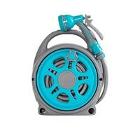 Txecpro Retractable Garden Hose Reel, Portable Hose Reel, 45+5FT with 9 Patterns Spray Nozzle, Adapts to standard US hose plugs, 50FT Hose Reel for Garden Watering Car Washing Pet -Green
