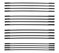 TXErfolg 16pc Scroll Saw Blades 10/15/18/24 Teeth for Sawing Timber Plastic | Pinned Scroll Saw Blade for Sawing Timber/Plastic/Foam/Soft Metals
