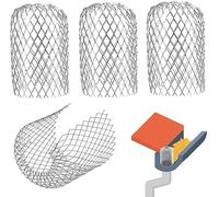 TXErfolg 4 Pack Metal Gutter Guards Expandable Filter Strainer Leaf Strainer Downpipe Protection Guards for Gutters Downpipe