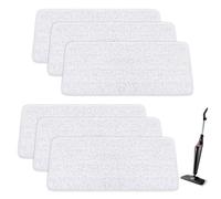 TXErfolg Pack of 6 Replacement Covers for Vileda Steam Cleaner XXL, Microfibre Replacement Cover for Vileda Steam Plus XXL Steam Cleaner, White Washable Replacement Cover for Vileda Floor Mop