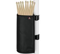 TXEsign Drumstick Holder Drum Sticks Holder Bag for Drumsticks Brushes Mallets Up to 10 Pairs, Two Straps Attach to Drum Kit & Music Stand