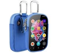 TXEsign MP3 & MP4 Player Carry Case Bag with Clear Window Travel Carrying Case for 4" Touch Screen MP3 MP4 Music Player Case Storage Bag with Inner Pocket for Earphones, USB Cable, Memory Card (Blue)